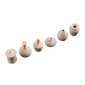 Wooden flower vase collection